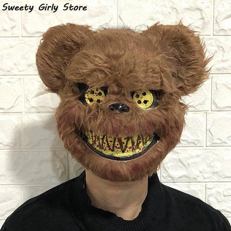 Rabbit Cosplay Mask – Scary Halloween Party Costume Headgear