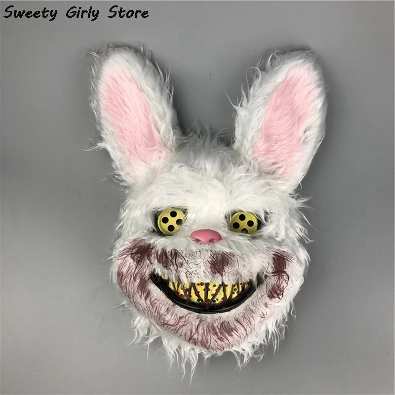 Rabbit Cosplay Mask – Scary Halloween Party Costume Headgear