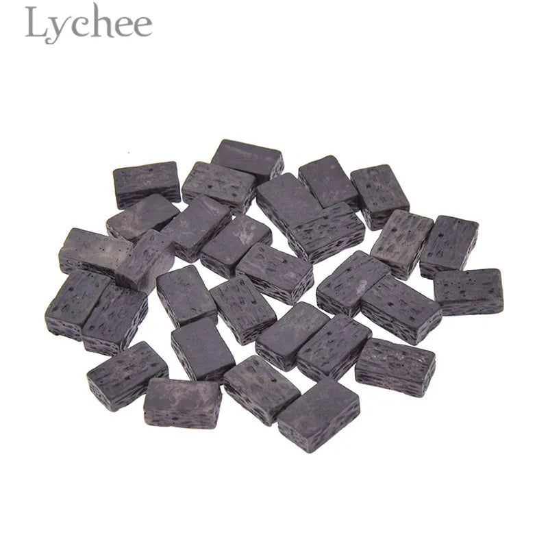 Miniature Halloween Wall Bricks – 20/30pcs DIY Spooky Dollhouse Decor
