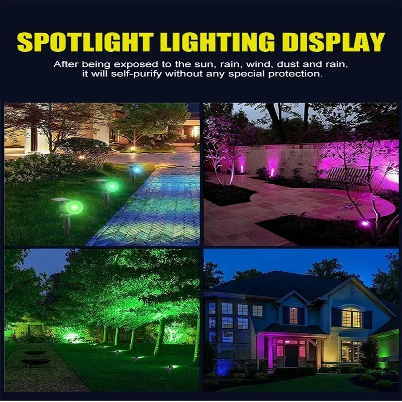 Solar Outdoor Lights – Waterproof Halloween Garden Spotlights