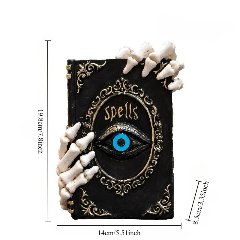 Book of the Damned – Devil’s Eye Necronomicon Halloween Prop & Decor