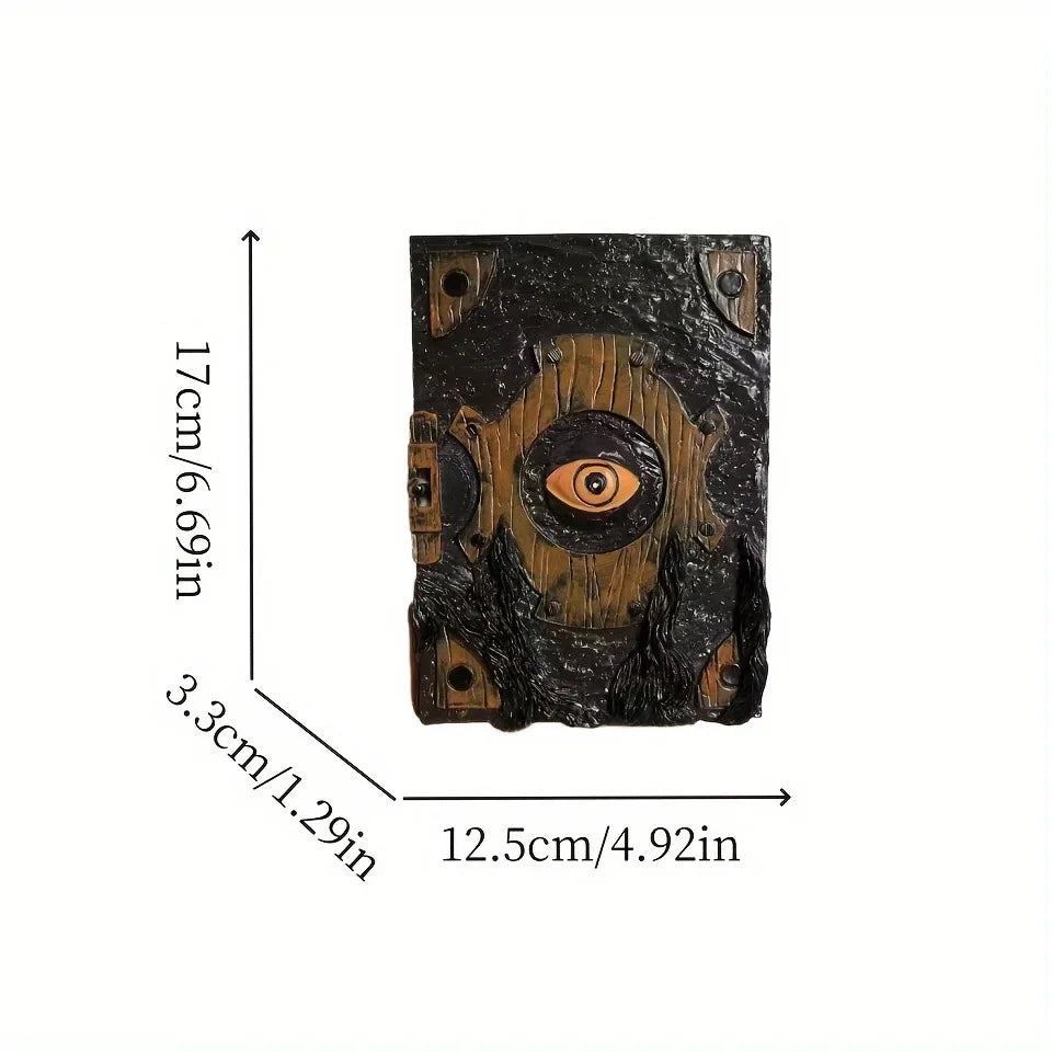 Cursed Devil Eye Horror Book – Gothic Halloween Decor & Spooky Party Prop