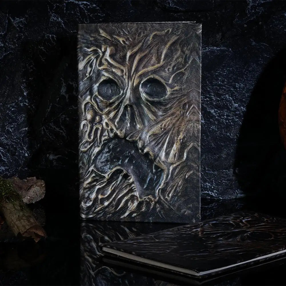 Handcrafted Necronomicon Prop – Dark Magic Book for Halloween, Rituals, and Gothic Decor