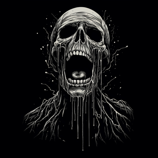 Screaming in pain skeleton
