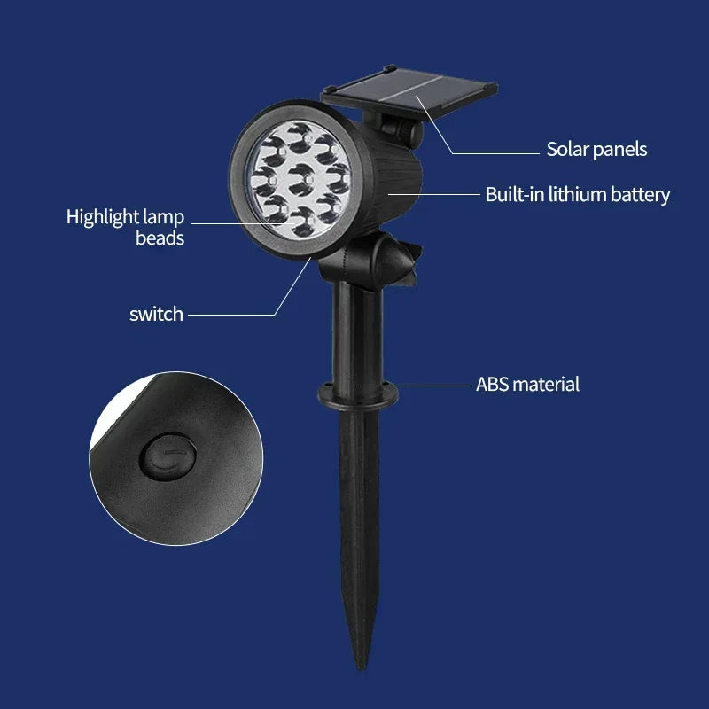 Solar Outdoor Lights – Waterproof Halloween Garden Spotlights