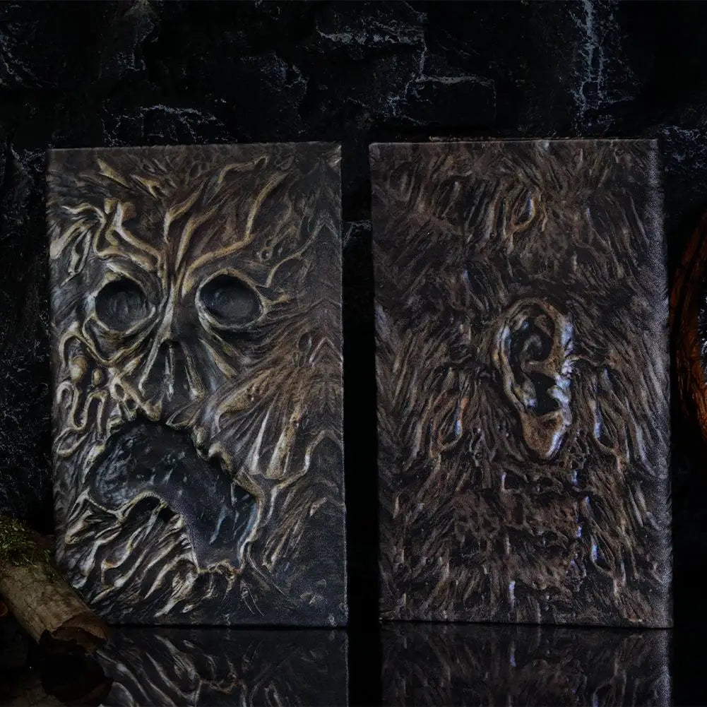 Handcrafted Necronomicon Prop – Dark Magic Book for Halloween, Rituals, and Gothic Decor