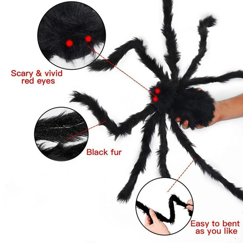 Giant Halloween Spider Decoration