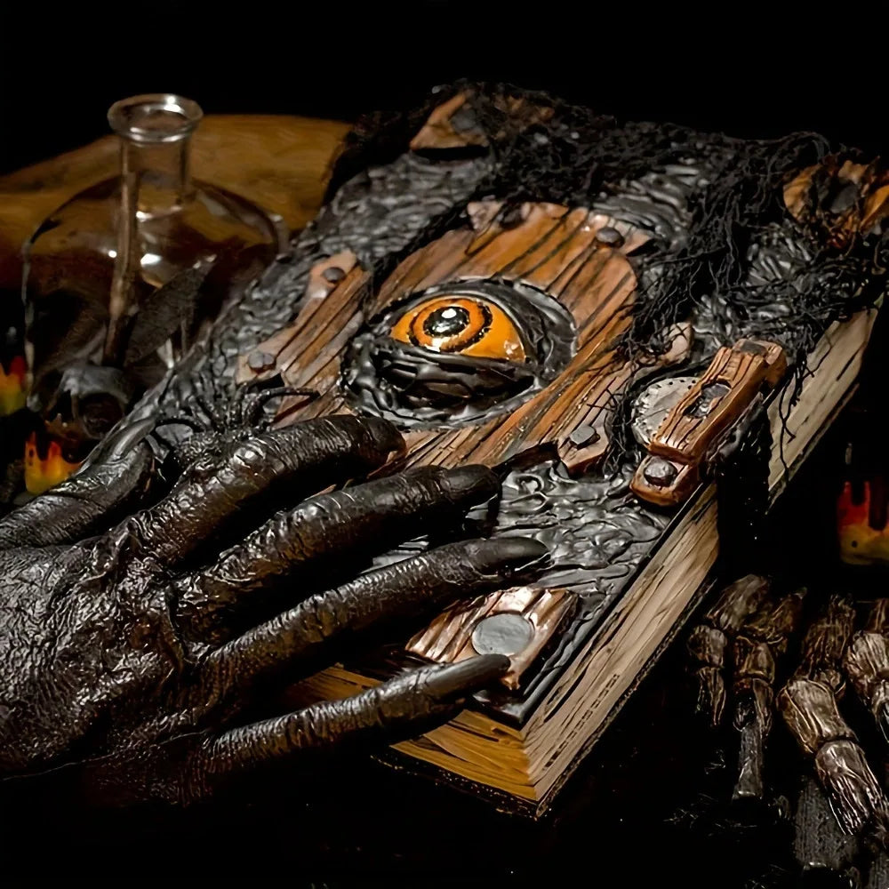 Cursed Devil Eye Horror Book – Gothic Halloween Decor & Spooky Party Prop