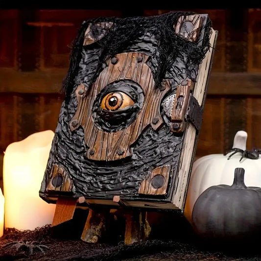 Cursed Devil Eye Horror Book – Gothic Halloween Decor & Spooky Party Prop